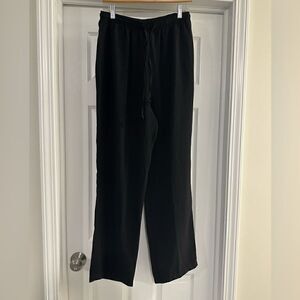 Bridgetown Collection pull on drawstring black pants sparkle size small NWT